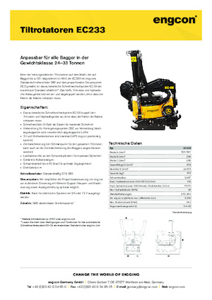 टिल्ट्रोटेटर engcon EC233