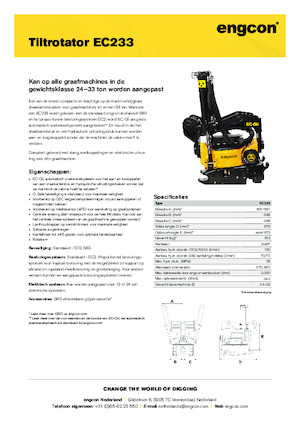 टिल्ट्रोटेटर engcon EC233