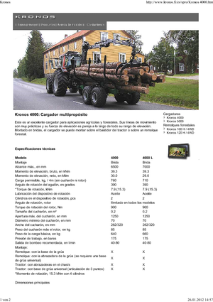 टिम्बर लोडिंग क्रेन Kronos Gripto 406