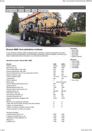 टिम्बर लोडिंग क्रेन Kronos Gripto 406