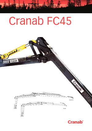 टिम्बर लोडिंग क्रेन Cranab FC 45 DT