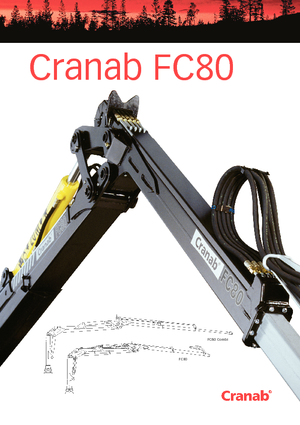 टिम्बर लोडिंग क्रेन Cranab FC 80 Tele