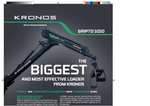 टिम्बर लोडिंग क्रेन Kronos Gripto 1010