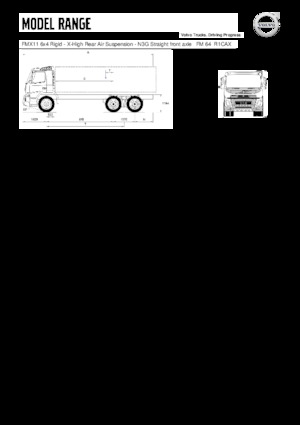 रिजिड चेसिस Volvo Trucks FMX11.330 6x4 Rigid - X-High