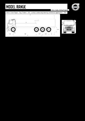 रिजिड चेसिस Volvo Trucks FMX11.350 8x4 Rigid - Tag Tridem