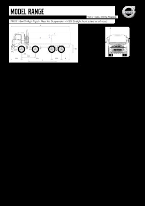 रिजिड चेसिस Volvo Trucks FMX11.330 8x4 X-High Rigid