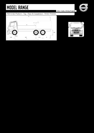 रिजिड चेसिस Volvo Trucks FMX13.420 6x2 Platform - Tag