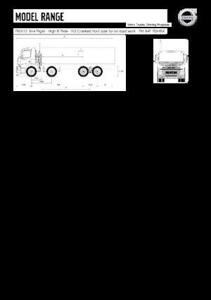 रिजिड चेसिस Volvo Trucks FMX13.420 8x4 Rigid - High B Ride