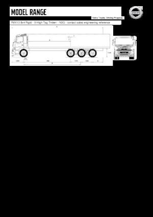 रिजिड चेसिस Volvo Trucks FMX13.420 8x4 Rigid - X-High Tag Tridem
