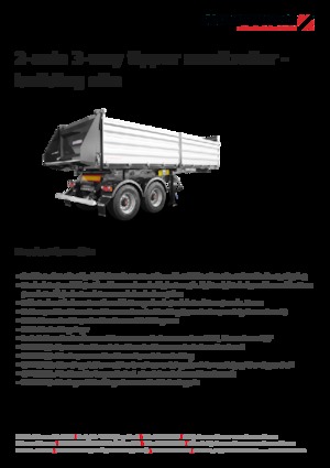 डंप ट्रेलर / टिपर सेमी ट्रेलर Schwarzmüller 2-axle 3-way tipper semitrailer - building site