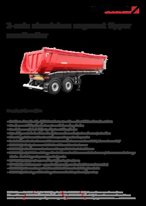 डंप ट्रेलर / टिपर सेमी ट्रेलर Schwarzmüller 2-axle aluminium segment tipper semitrailer