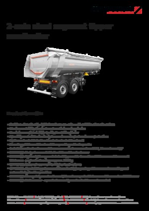डंप ट्रेलर / टिपर सेमी ट्रेलर Schwarzmüller 2-axle steel segment tipper semitrailer