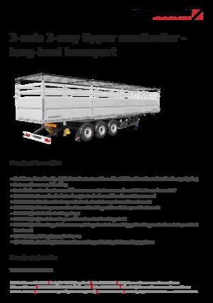 डंप ट्रेलर / टिपर सेमी ट्रेलर Schwarzmüller 3-axle 3-way tipper semitrailer - long-haul transport