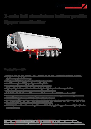 डंप ट्रेलर / टिपर सेमी ट्रेलर Schwarzmüller 3-axle full aluminium hollow profile tipper semitrailer