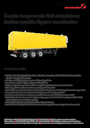 डंप ट्रेलर / टिपर सेमी ट्रेलर Schwarzmüller 3-axle large-scale full aluminium hollow profile tipper semitrailer