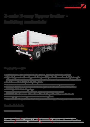 डंप ट्रेलर / टिपर ट्रेलर Schwarzmüller 2-axle 3-way tipper trailer - building materials