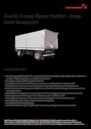 डंप ट्रेलर / टिपर ट्रेलर Schwarzmüller 2-axle 3-way tipper trailer - building site