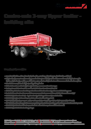 डंप ट्रेलर / टिपर ट्रेलर Schwarzmüller Centre-axle 3-way tipper trailer - building site