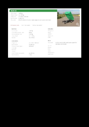 टिपिंग ट्रेलर Reisch REDK-40