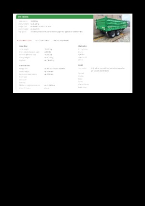 टिपिंग ट्रेलर Reisch RT-180KS