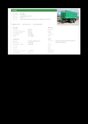 टिपिंग ट्रेलर Reisch RT-200