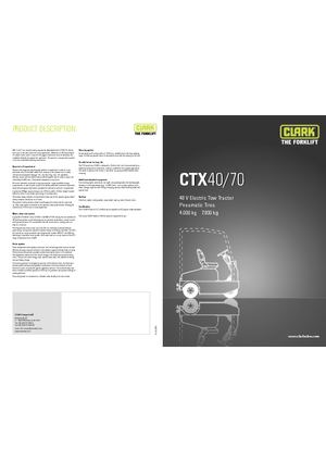 टो ट्रैक्टर Clark CTX 40
