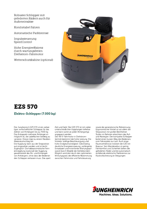 टो ट्रैक्टर Jungheinrich EZS 570