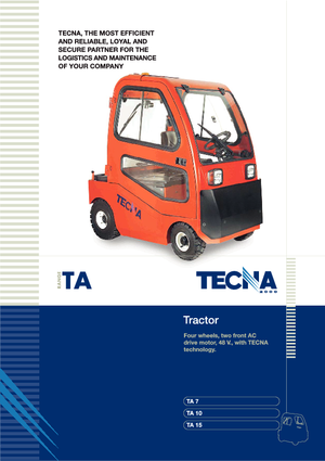 टो ट्रैक्टर Tecna TA 7