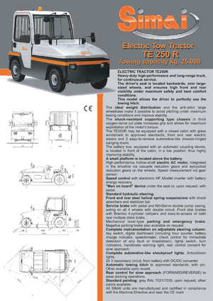टो ट्रैक्टर Simai TE 250 R