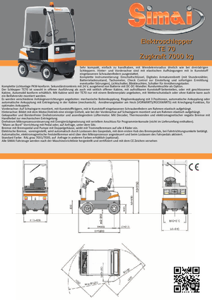 टो ट्रैक्टर Simai TE 70 IXB ac