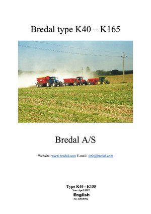 फर्टिलाइज़र स्प्रेडर Bredal K 125 LBE