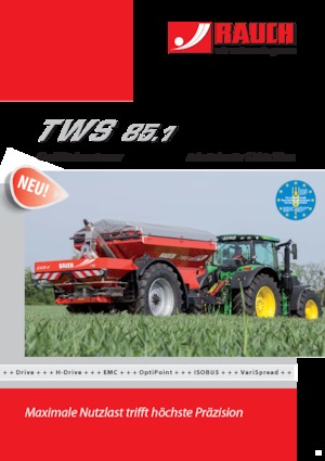 फर्टिलाइज़र स्प्रेडर Rauch TWS 85.1