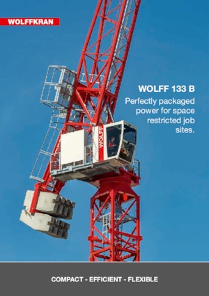 टावर क्रेन - लफिंग बूम - टॉप-स्लीविंग Wolffkran 133.8 B 