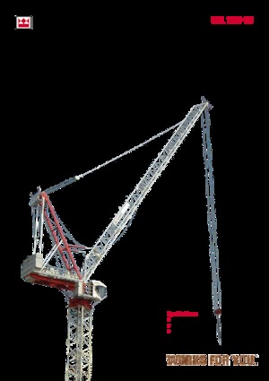 टावर क्रेन - ट्रॉली बूम - टॉप-स्लीविंग Terex Comedil (Zeppelin) CTL 180-16