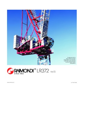 टावर क्रेन - लफिंग बूम - टॉप-स्लीविंग Raimondi LR372