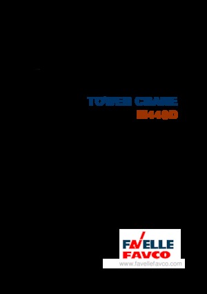 टावर क्रेन - लफिंग बूम - टॉप-स्लीविंग Favelle Favco M440D