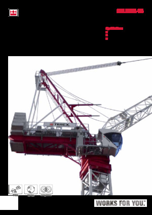 टावर क्रेन - लफिंग बूम - टॉप-स्लीविंग TEREX CRANES CTL 260A-18