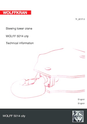 टावर क्रेन - ट्रॉली बूम - टॉप-स्लीविंग Wolffkran 5014 city