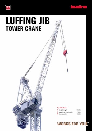 टावर क्रेन - ट्रॉली बूम - टॉप-स्लीविंग Terex Comedil (Zeppelin) CTL 650 F 45