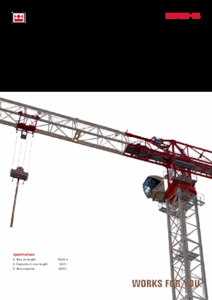 टावर क्रेन - ट्रॉली बूम - टॉप-स्लीविंग Terex Comedil (Zeppelin) CTT 361-18
