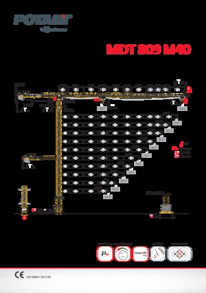 टावर क्रेन - ट्रॉली बूम - टॉप-स्लीविंग Potain MDT 809 M40