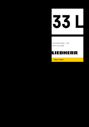टावर क्रेन - ट्रॉली बूम - बॉटम-स्लीविंग Liebherr 33 L