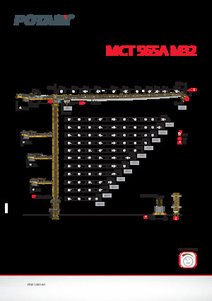 टावर क्रेन - ट्रॉली बूम - टॉप-स्लीविंग Potain MCT 565A M32