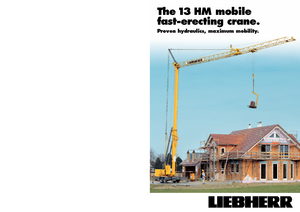 टावर क्रेन - ट्रॉली बूम - बॉटम-स्लीविंग Liebherr 13 HM