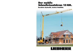 टावर क्रेन - ट्रॉली बूम - बॉटम-स्लीविंग Liebherr 13 HM