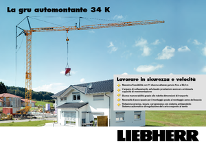 टावर क्रेन - ट्रॉली बूम - बॉटम-स्लीविंग Liebherr 34 K-2,5m