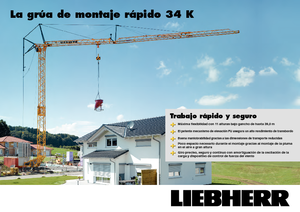टावर क्रेन - ट्रॉली बूम - बॉटम-स्लीविंग Liebherr 34 K-2,5m