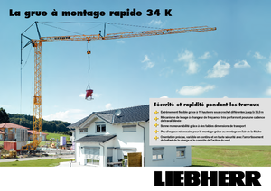 टावर क्रेन - ट्रॉली बूम - बॉटम-स्लीविंग Liebherr 34 K-2,5m