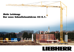 टावर क्रेन - ट्रॉली बूम - बॉटम-स्लीविंग Liebherr 42 K.1 (FU)
