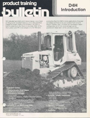 बुलडोजर Caterpillar D 4 H MPS